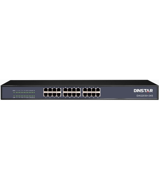 Шлюз IP Dinstar DAG2000-24S черный