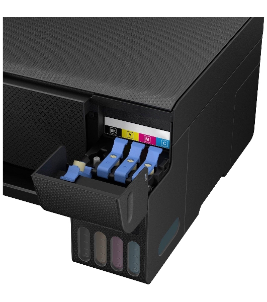 МФУ струйное Epson L3250 (C11CJ67412/C11CJ67418/C11CJ67405/C11CJ67408/C11CJ67503/C11CJ67508/C11CJ67523), A4, цветное, печ. до 33 стр/мин. (ч/б) до 15 стр/мин. (цвет), скан. до 11 стр/мин. (ч/б) 28 стр/мин. (цвет), 1440 x 5760 dpi (печать) 1200x2400dpi (скан.), USB, Wi-Fi