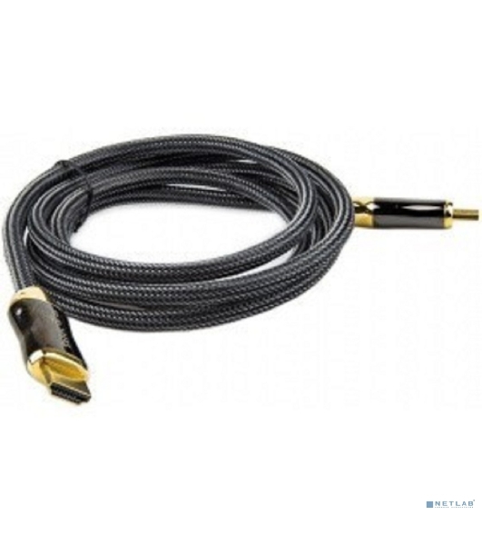 Кабель HDMI 19M/M,ver. 2.1, 8K@60 Hz 2m метал разъемы, нейлоновая оплетка Telecom TCG300-2M