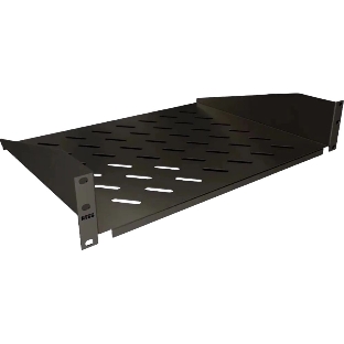 Полка стационарная NTSS NTSS-FF-350-BL 2U нагр.:20кг. 19' 350мм черный