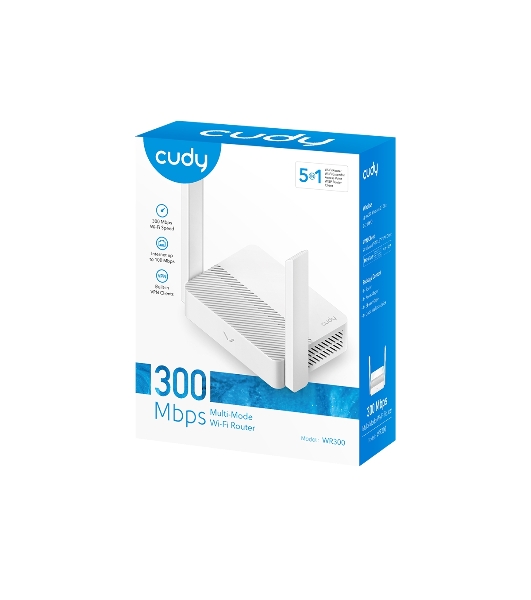 Роутер Cudy WR300 N300 10/100BASE-TX/Wi-Fi белый