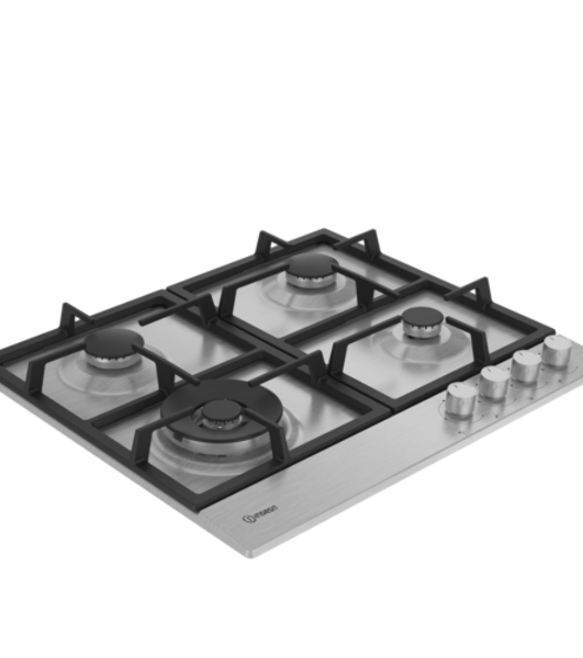 Газовая варочная панель Indesit THPM 642 W/IX/I, нержавеющая сталь