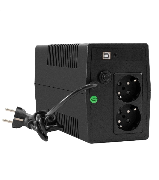 Источник бесперебойного питания ExeGate Power NB-1000.LED.AVR.2SH.USB (1000VA/650W, LED, AVR, 2*Schuko, USB, батарея 12V 9Ah, черный)