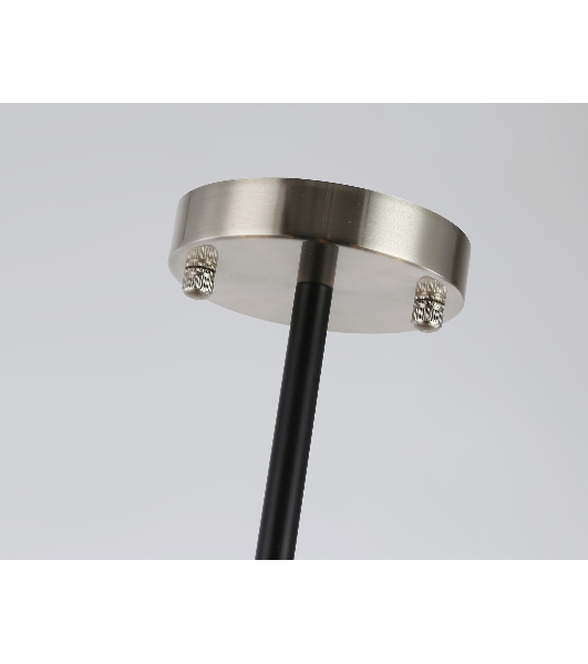 Люстра Ambrella light LH55505/12 SN/BK/CL сатин никель/черный/прозрачный E14*12 max 40W D860*905