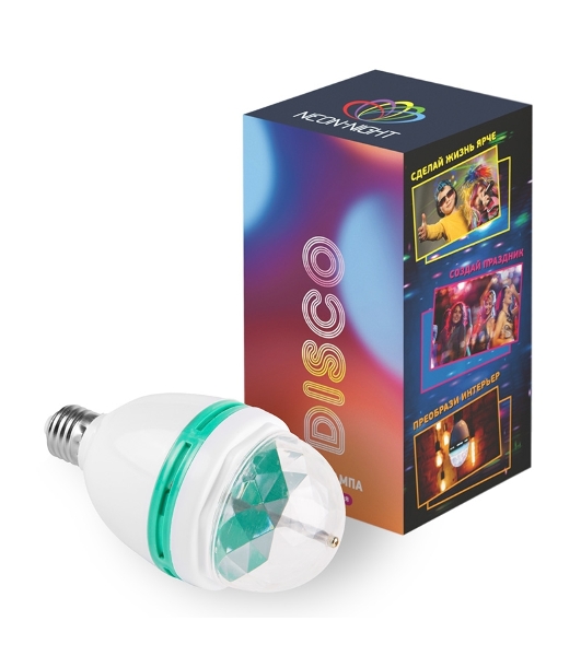 Диско-лампа Neon-night светодиодная e27, 230 В