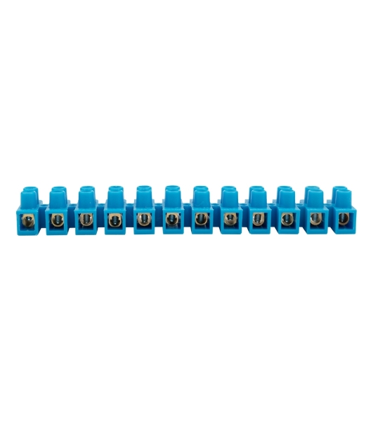 Клеммная винтовая колодка Rexant KВ-10 4-10, ток 10 A, полиэтилен синий (10 шт./уп.)