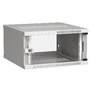 Шкаф ITK LWE3-06U66-GF LINEA WE 6U 600x600 мм дверь стекло серый