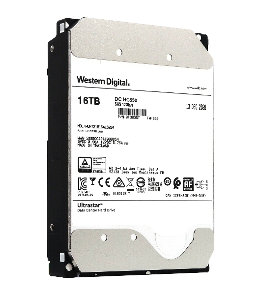 Жесткий диск Western Digital SAS 16Tb 7200RPM 12Gb/S 512MB DC HC550 0F38357 WD