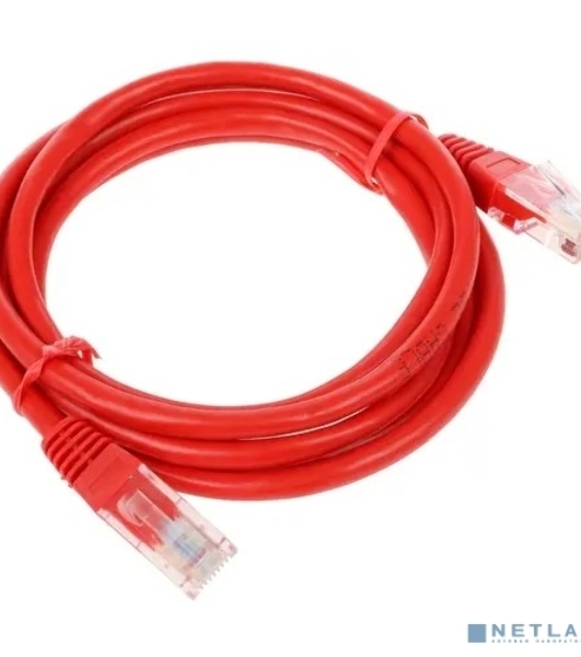 Патч-корд UTP Cablexpert cat.5e, 1.5м, литой, многожильный, красный