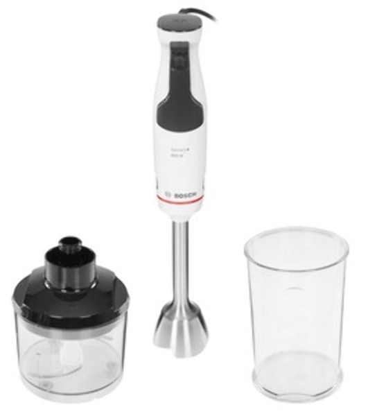 Блендер погружной Bosch MSM4W220 белый, 600 Вт, плавная регулировка, турбо