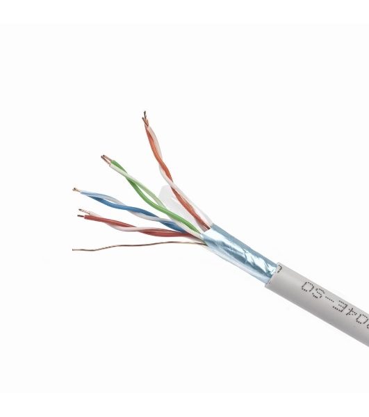 Кабель FTP Cablexpert FPC-5004E-SO кат.5e медь однож. экран, 305м pullbox, серый