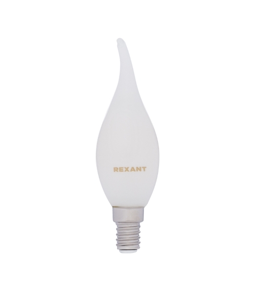 Лампа светодиодная филаментная Rexant Свеча на ветру CN37 9.5 Вт 915 Лм 4000K E14 матовая колба