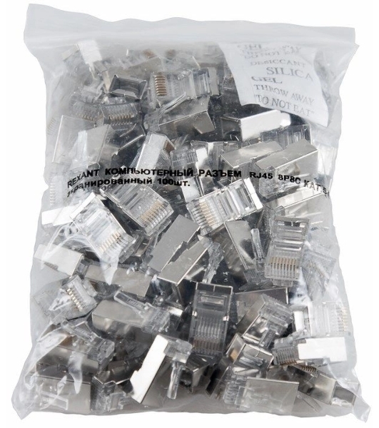 Разъем RJ-45 Rexant (8P8C) под витую пару, FTP, cat.5e