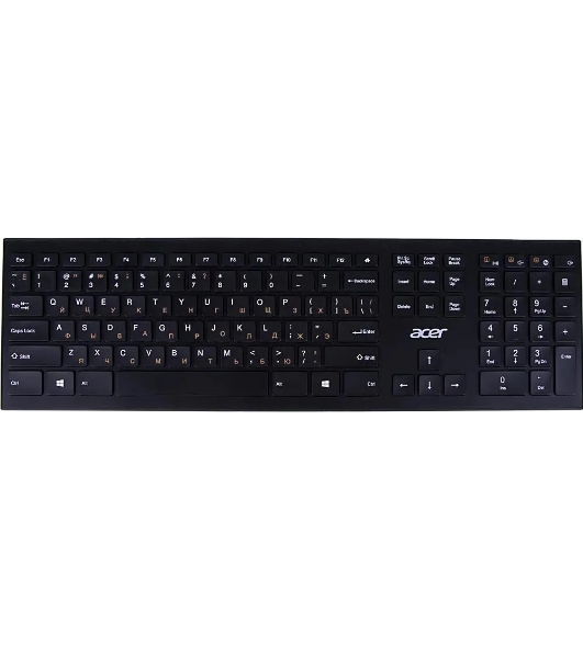 Клавиатура беспроводная Acer OKR010, USB, Радиоканал, черный