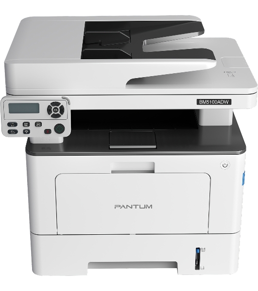 МФУ лазерное Pantum BM5100ADW, A4, ч/б, печ. до 40 стр/мин., скан. до 24 стр/мин., 1200x1200dpi, USB, RJ-45, Wi-Fi, проектная модель