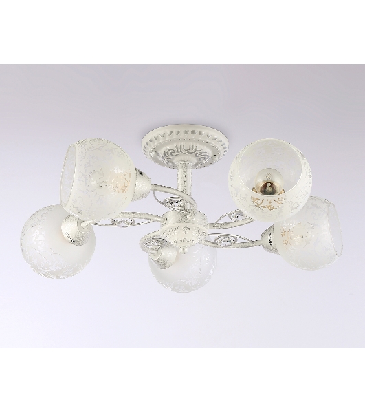 Светильник Ambrella light TR3062/5 WH/SL/FR белый/серебро/белый матовый E27/5 max 40W D615*245