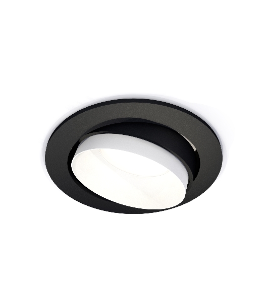 Комплект встраиваемого поворотного светильника Ambrella light XC7652020 SBK/SWH черный песок/белый песок MR16 GU5.3 (C7652, N7030)