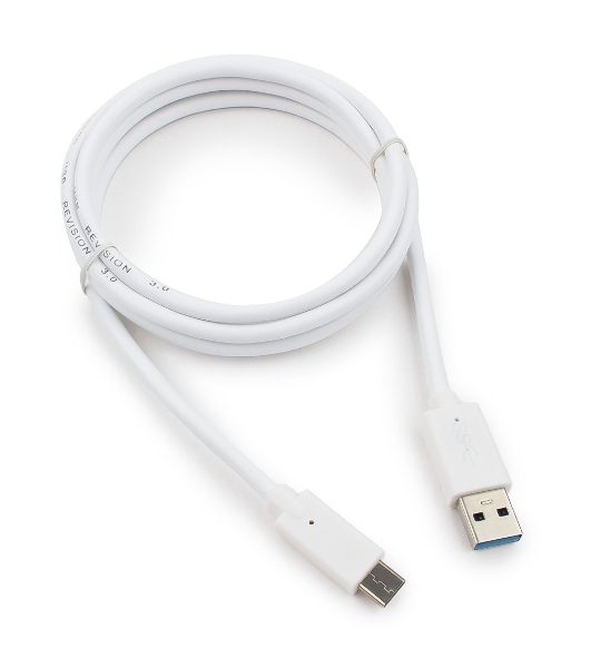 Кабель USB Cablexpert CCP-USB3-AMCM-6-W, USB3.0 AM/USB Type-C, 1.8м, белый, пакет