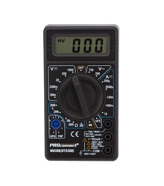 Портативный мультиметр PROconnect M830B (DT830B)