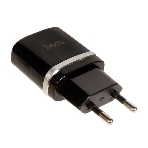 Сетевое зарядное устройство C12 Smart dual USB charger, черный, фото3