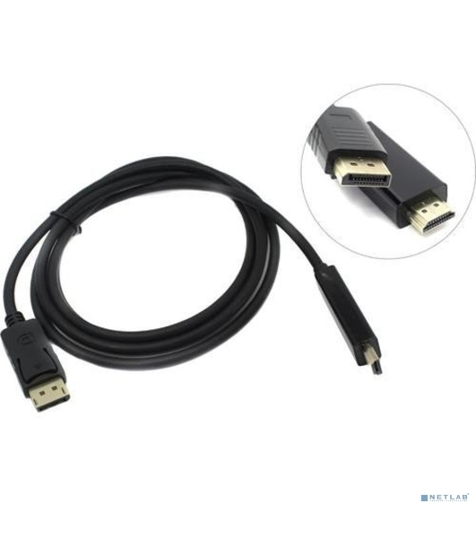 Кабель ExeGate EX284917RUS DisplayPort-HDMI ExeGate EX-CC-DP-HDMI-3.0 (20M/19M, 3м, экран)