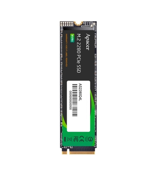 Накопитель SSD Apacer 256Gb, M.2 2280, PCIe Gen4x4, NVMe 1.4, R/W 3300/1300