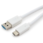 Кабель USB Cablexpert CCP-USB3-AMCM-6-W, USB3.0 AM/USB Type-C, 1.8м, белый, пакет, фото4