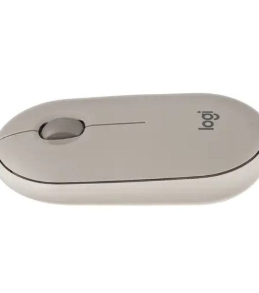 Мышь беспроводная Logitech Pebble M350 серый, 1000 dpi, радиоканал, Bluetooth, USB, кнопки - 3