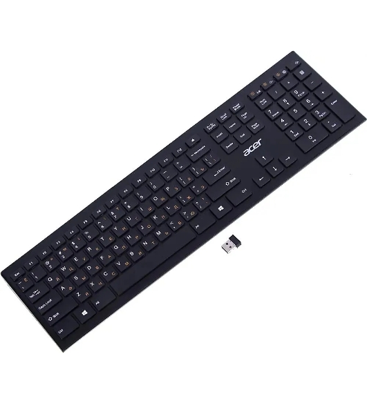 Клавиатура беспроводная Acer OKR010, USB, Радиоканал, черный