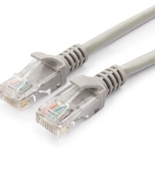 Патч-корд UTP Cablexpert cat.6, 5м, литой, многожильный, серый