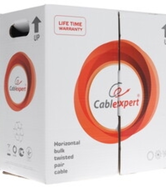 Кабель FTP Cablexpert FPC-5004E-SO кат.5e медь однож. экран, 305м pullbox, серый