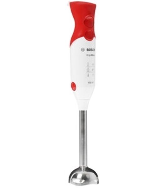Блендер погружной Bosch MSM64110 белый/красный, 450 Вт, 2 скорости, турбо