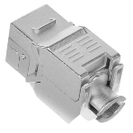Hyperline KJ8-8P8C-C5e-180-TLS-SH-F-WH Вставка Keystone Jack RJ-45(8P8C), категория 5e, экранированная, тип 180 градусов, Toolless, белая, фото5