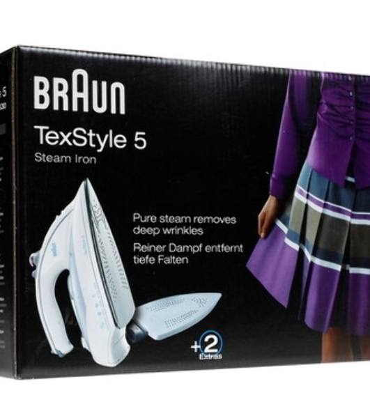 Утюг Braun SI5225PU фиолетовый/белый, 2500 Вт, 50 г/мин, 200 г/мин, 300 мл