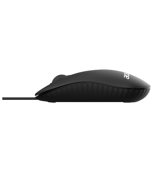 Мышь проводная Acer OMW122 черный, 1200 dpi, USB, кнопки - 3