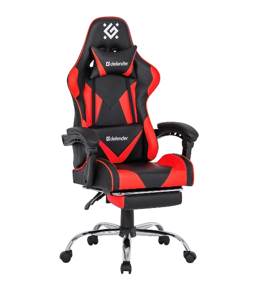 Кресло игровое Defender PILOT RED/BLACK