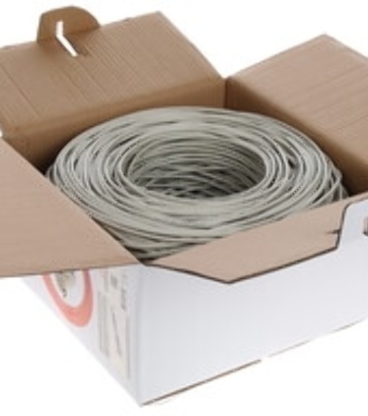 Кабель FTP Cablexpert FPC-5004E-SO кат.5e медь однож. экран, 305м pullbox, серый