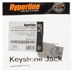 Hyperline KJ8-8P8C-C5e-180-TLS-SH-F-WH Вставка Keystone Jack RJ-45(8P8C), категория 5e, экранированная, тип 180 градусов, Toolless, белая, фото4