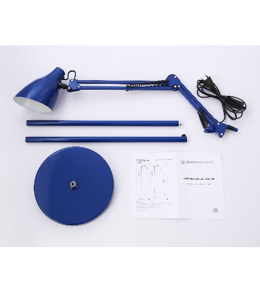 Светильник Ambrella light TR97647 BL синий E27 max 40W D120*1750