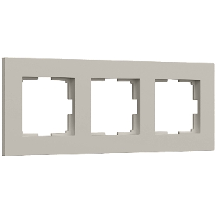 Рамка на 3 поста Slab (дымчатый софт) W0032917