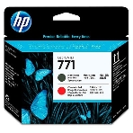 Картридж струйный HP CE017A черный матовый/хроматический красный печатающая головка для HP DJ Z6200, фото 1