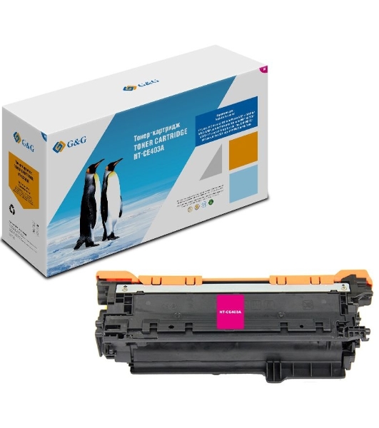 Картридж лазерный G&G GG-CE403A пурпурный (6000 стр.) для HP LJ Enterprise 500 M551n/MFP M575dn/MFP M570dn