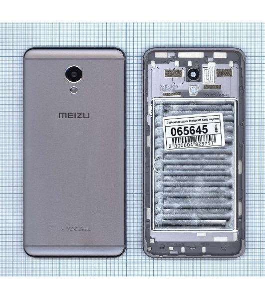 Задняя крышка для Meizu M5 Note темно-серый