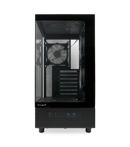 Компьютерный корпус HSPD F710, Panoramic Mid Tower, черный, TG, 0.5 SPCC, 3x120мм ARGb E-ATX, ATX, mATX, mITX 185/395/270мм 2x2.5', 1x3.5', 7xPCI 2xUSB-A 3.0 435x230x457мм