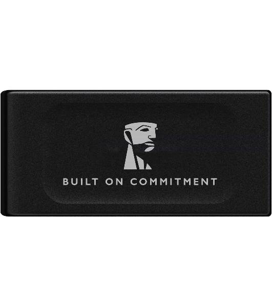 Внешний SSD Kingston XS1000, 2TB, USB 3.2 Gen 2 Type-C, R/W 1050/1000, черный