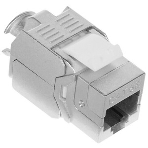 Hyperline KJ8-8P8C-C5e-180-TLS-SH-F-WH Вставка Keystone Jack RJ-45(8P8C), категория 5e, экранированная, тип 180 градусов, Toolless, белая, фото3