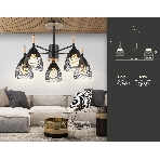 Светильник Ambrella light TR8015/5 BK черный E27*5 max 40W D600*385, фото5