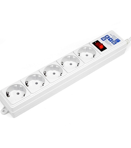 Сетевой фильтр Powercube SPG-B-6-WHITE 1.9 м, 5 розеток, белый, коробка