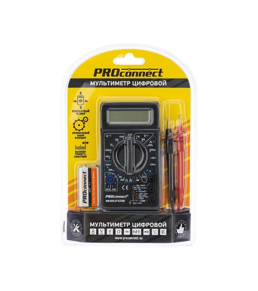 Портативный мультиметр PROconnect M830B (DT830B)