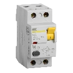 Выключатель дифференциального тока (УЗО) IEK MDV10-2-063-100 ВД1-63 2Р 63А 100мА IEK, фото 1